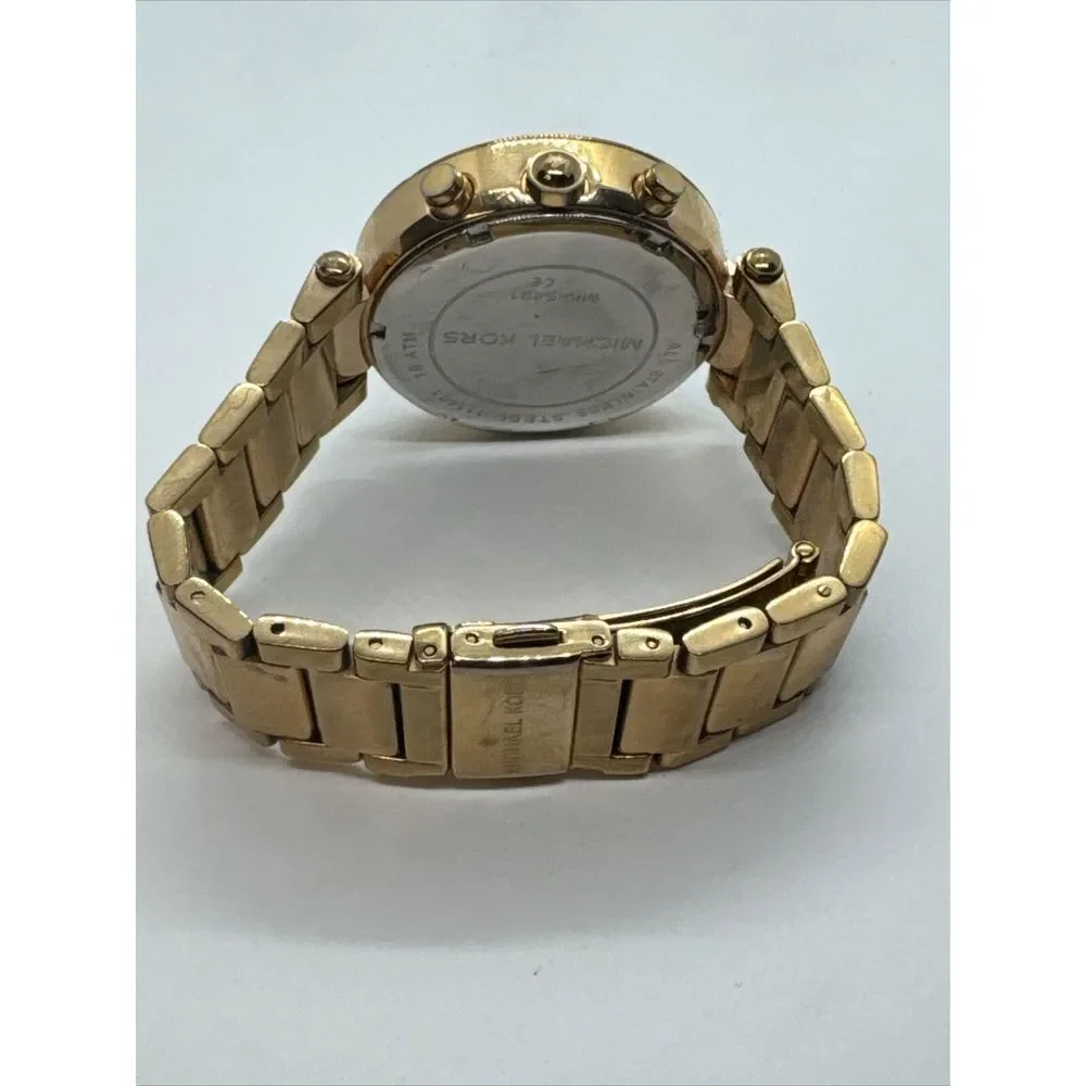 Michael Kors Parker MK5491 Women's Gold Stainless Steel Analog Dial Watch JNA370